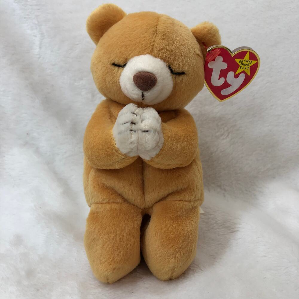 Ty Beanie Babies 1999 "Hope" Praying Bear 6" Plush
